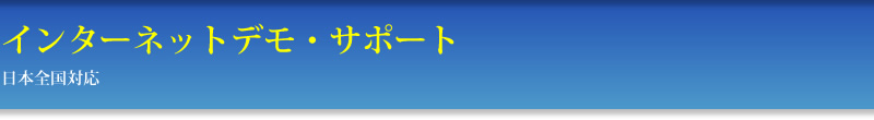 インターネットデモ・サポート