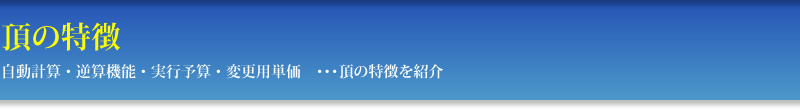 頂の特長